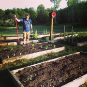 Ro surveys our work after a long afternoon of planting.